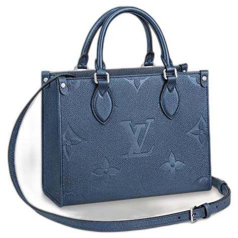 louis vuitton blue tote.